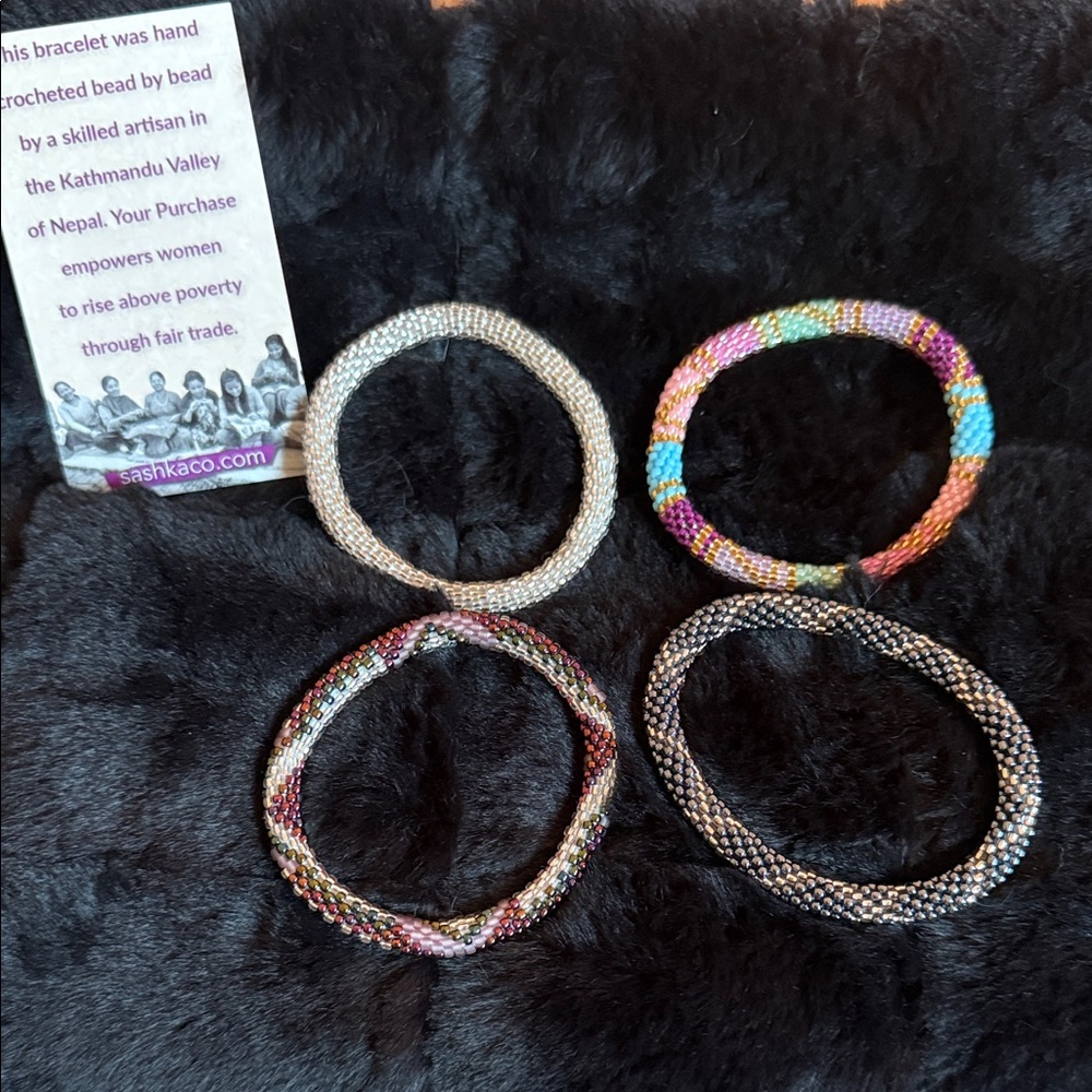 Sashka Co. Handcrafted Beaded Bracelets Set